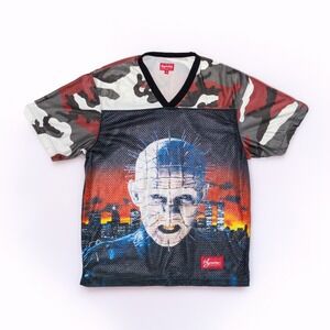 Supreme x‎ Hellraiser Pinhead Mesh Football Jersey Shirt SS18 Camo Size M – Rare